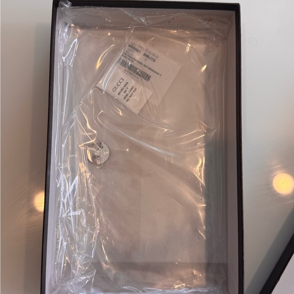 Gucci Black Microguccissma Leather Wallet On Chain (WOC) - Picture 13 of 16